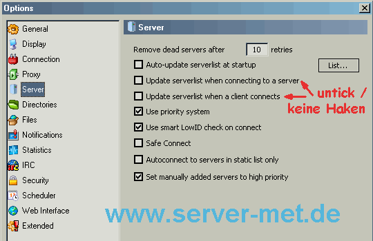 server emule v0.50a